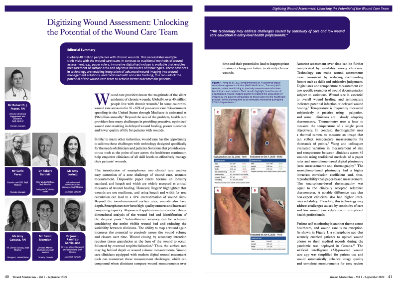 Digitalizing Wound Assessment: Unlocking the Potential of the Wound Care Team